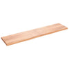 Seinähylly vaaleanruskea 220x50x(2-6) cm käsitelty täystammi