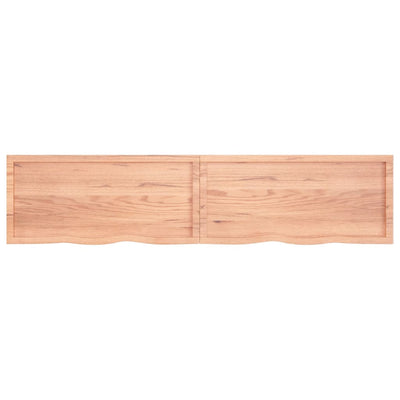 Seinähylly vaaleanruskea 220x50x(2-6) cm käsitelty täystammi
