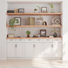 Seinähylly vaaleanruskea 220x60x(2-6) cm käsitelty täystammi