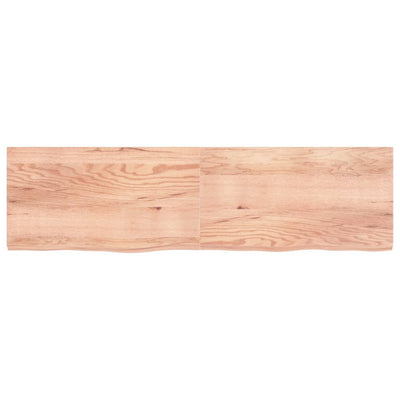 Seinähylly vaaleanruskea 220x60x(2-6) cm käsitelty täystammi