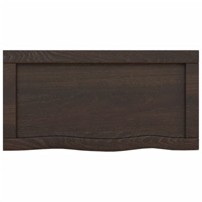 Seinähylly tummanruskea 40x30x(2-4) cm käsitelty täystammi