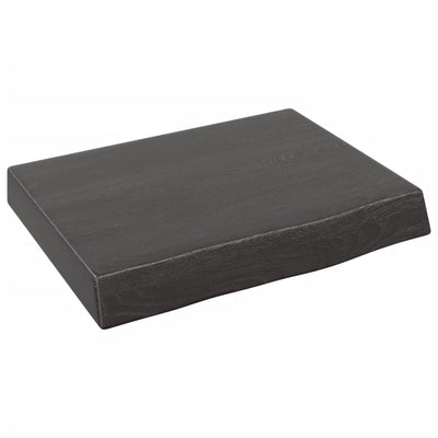 Seinähylly tummanruskea 40x30x(2-6) cm käsitelty täystammi