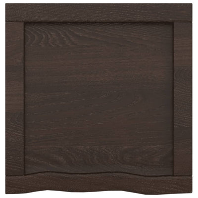 Seinähylly tummanruskea 40x40x(2-6) cm käsitelty täystammi