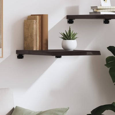 Seinähylly tummanruskea 40x60x(2-4) cm käsitelty täystammi