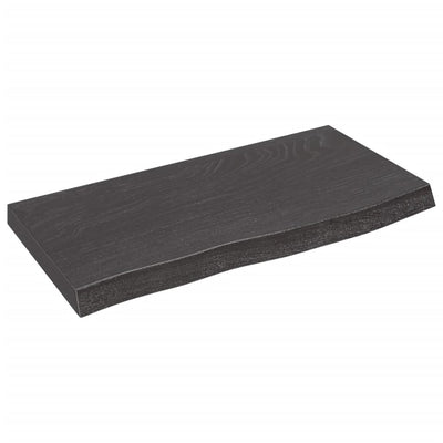 Seinähylly tummanruskea 60x30x(2-4) cm käsitelty täystammi