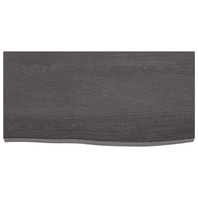Seinähylly tummanruskea 60x30x(2-4) cm käsitelty täystammi