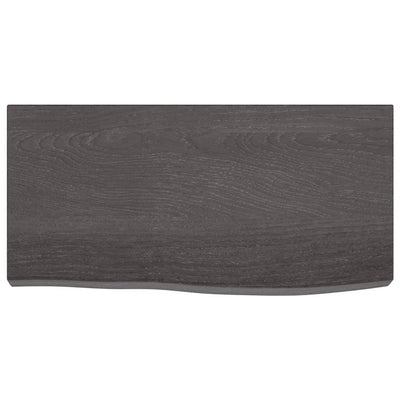 Seinähylly tummanruskea 60x30x(2-6) cm käsitelty täystammi