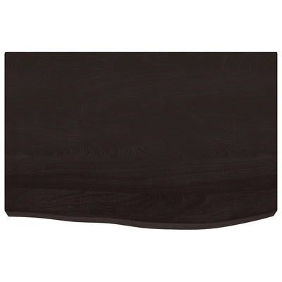 Seinähylly tummanruskea 60x40x(2-6) cm käsitelty täystammi
