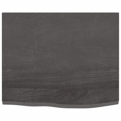 Seinähylly tummanruskea 60x50x2 cm käsitelty täystammi