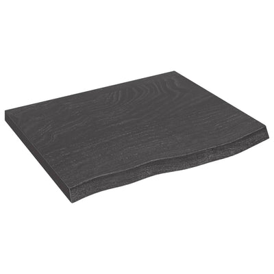 Seinähylly tummanruskea 60x50x(2-4) cm käsitelty täystammi