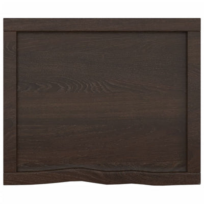 Seinähylly tummanruskea 60x50x(2-4) cm käsitelty täystammi