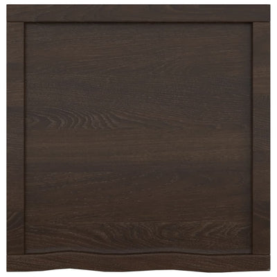 Seinähylly tummanruskea 60x60x(2-4) cm käsitelty täystammi