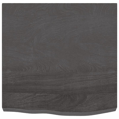 Seinähylly tummanruskea 60x60x(2-6) cm käsitelty täystammi