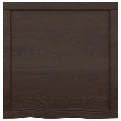 Seinähylly tummanruskea 60x60x(2-6) cm käsitelty täystammi