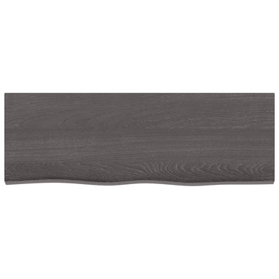 Seinähylly tummanruskea 80x30x2 cm käsitelty täystammi