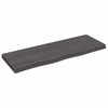 Seinähylly tummanruskea 80x30x(2-4) cm käsitelty täystammi