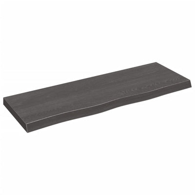Seinähylly tummanruskea 80x30x(2-4) cm käsitelty täystammi