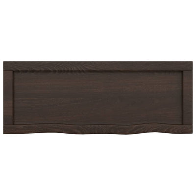 Seinähylly tummanruskea 80x30x(2-4) cm käsitelty täystammi