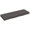 Seinähylly tummanruskea 80x30x(2-6) cm käsitelty täystammi