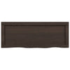 Seinähylly tummanruskea 80x30x(2-6) cm käsitelty täystammi