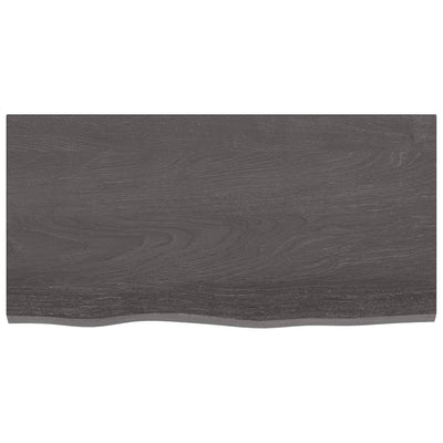 Seinähylly tummanruskea 80x40x2 cm käsitelty täystammi
