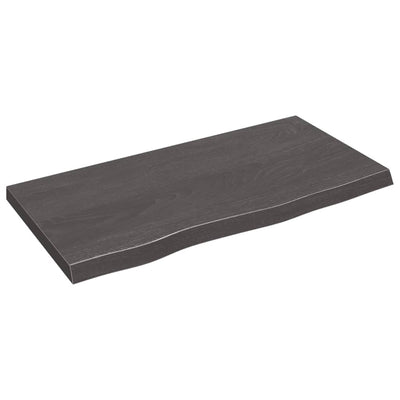 Seinähylly tummanruskea 80x40x(2-4) cm käsitelty täystammi