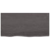 Seinähylly tummanruskea 80x40x(2-4) cm käsitelty täystammi