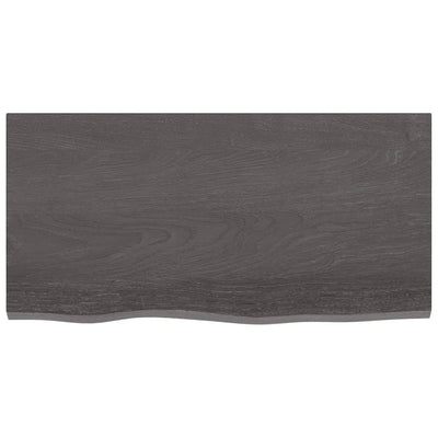 Seinähylly tummanruskea 80x40x(2-4) cm käsitelty täystammi