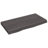 Seinähylly tummanruskea 80x40x(2-6) cm käsitelty täystammi
