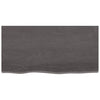 Seinähylly tummanruskea 80x40x(2-6) cm käsitelty täystammi