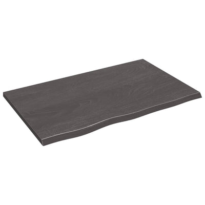 Seinähylly tummanruskea 80x50x2 cm käsitelty täystammi