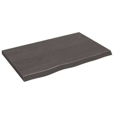 Seinähylly tummanruskea 80x50x(2-4) cm käsitelty täystammi