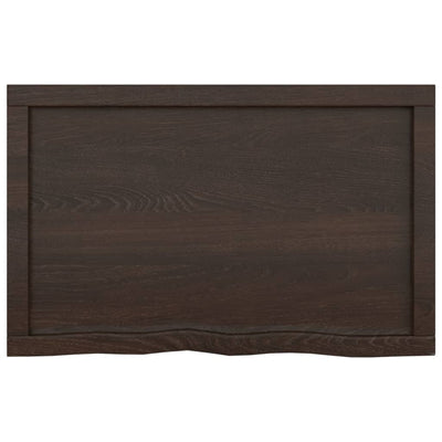 Seinähylly tummanruskea 80x50x(2-4) cm käsitelty täystammi