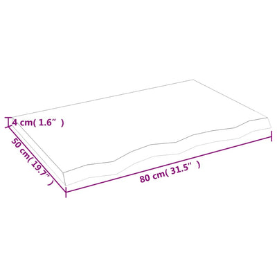 Seinähylly tummanruskea 80x50x(2-4) cm käsitelty täystammi