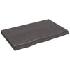 Seinähylly tummanruskea 80x50x(2-6) cm käsitelty täystammi