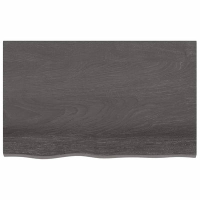Seinähylly tummanruskea 80x50x(2-6) cm käsitelty täystammi