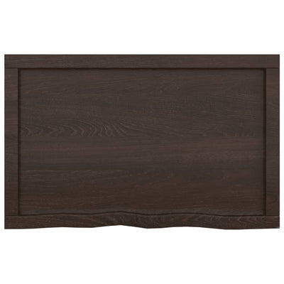 Seinähylly tummanruskea 80x50x(2-6) cm käsitelty täystammi