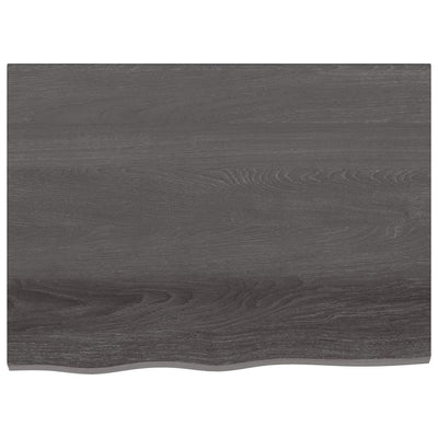 Seinähylly tummanruskea 80x60x2 cm käsitelty täystammi