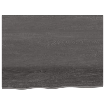Seinähylly tummanruskea 80x60x(2-4) cm käsitelty täystammi
