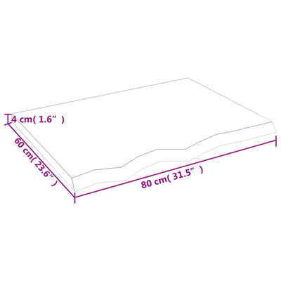 Seinähylly tummanruskea 80x60x(2-4) cm käsitelty täystammi
