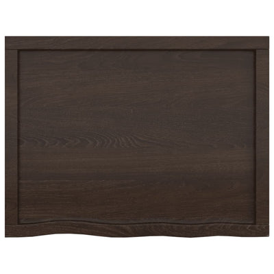 Seinähylly tummanruskea 80x60x(2-6) cm käsitelty täystammi