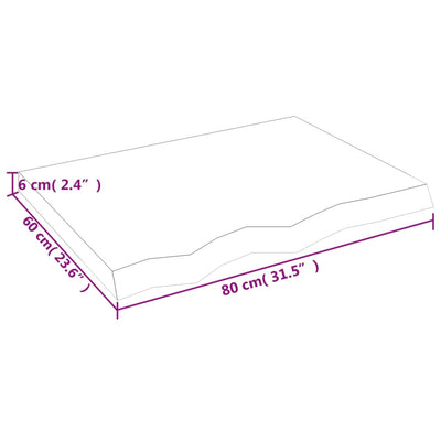 Seinähylly tummanruskea 80x60x(2-6) cm käsitelty täystammi