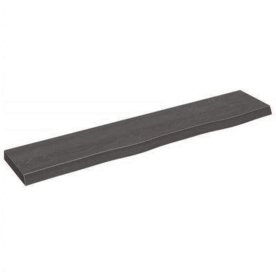 Seinähylly tummanruskea 100x20x4 cm käsitelty täystammi