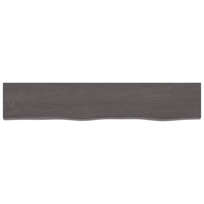 Seinähylly tummanruskea 100x20x4 cm käsitelty täystammi