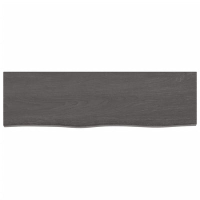 Seinähylly tummanruskea 100x30x2 cm käsitelty täystammi
