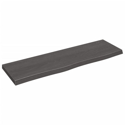 Seinähylly tummanruskea 100x30x(2-4) cm käsitelty täystammi