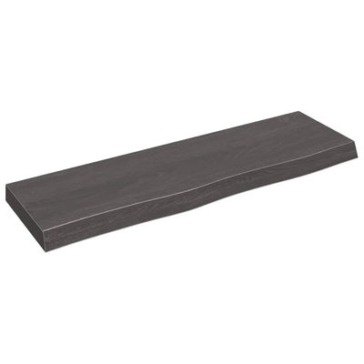 Seinähylly tummanruskea 100x30x(2-6) cm käsitelty täystammi
