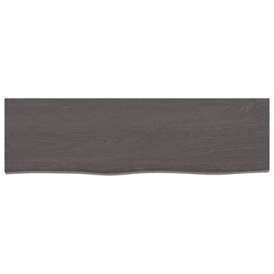 Seinähylly tummanruskea 100x30x(2-6) cm käsitelty täystammi