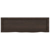 Seinähylly tummanruskea 100x30x(2-6) cm käsitelty täystammi