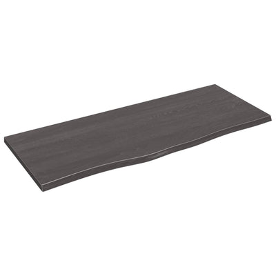 Seinähylly tummanruskea 100x40x2 cm käsitelty täystammi